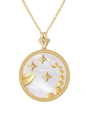 欧美网红18k金吊坠女ins颈链饰品