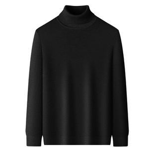 啄木鸟冬季加绒内搭上衣纯色打底衫男款高领加厚保暖冬装男士毛衣