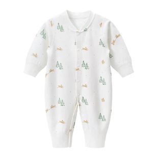 乖奇熊婴儿衣服纯棉连体衣早秋装超萌睡衣宝宝外出哈衣爬服春秋季