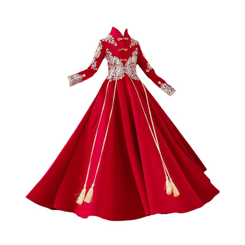 中国风汉服四季秋冬女童长袖汉服
