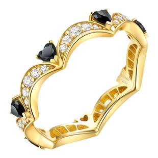 Fanci范琦【幻梦心月系列】心月之恋戒指黑金款女小众礼物