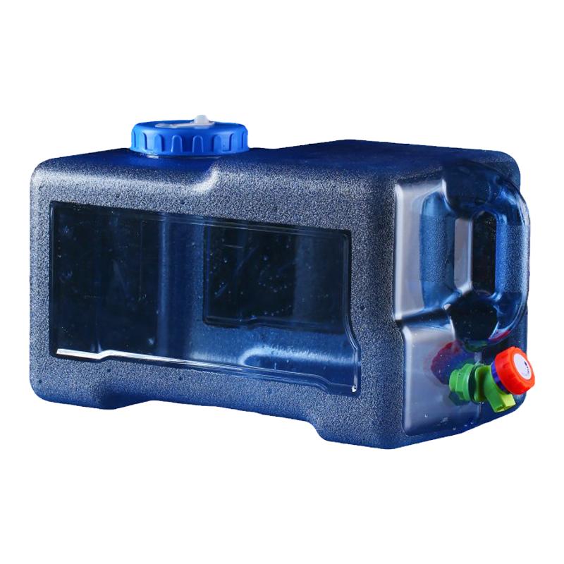 PC食品级户外水桶家用储水用塑料纯净水手提方水箱车载大容量宽口