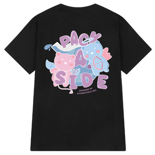 懒惰风纯棉短袖T恤男款2025新款夏季宽松oversize大码半袖上衣服