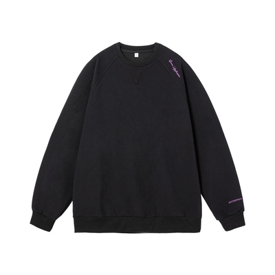 刺绣美式潮牌重磅圆领卫衣