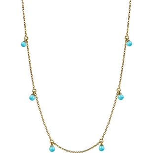 MONOLOGUE独白链金主义绿松石复古黄金项链MR1580送女友情人节礼