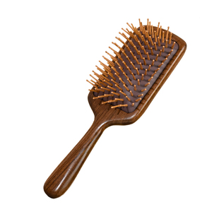 素一素二金丝檀气垫梳气囊梳子头皮按摩梳头部蓬松梳女士大板木梳