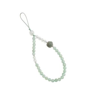 小清新天然东陵玉串珠手机链挂手腕绳防丢防摔手机壳挂绳水晶白玉菩提山茶花手机绳挂件中国风新中式精致挂饰