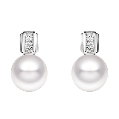 PEARLSTIGE密语环扣珍珠耳钉