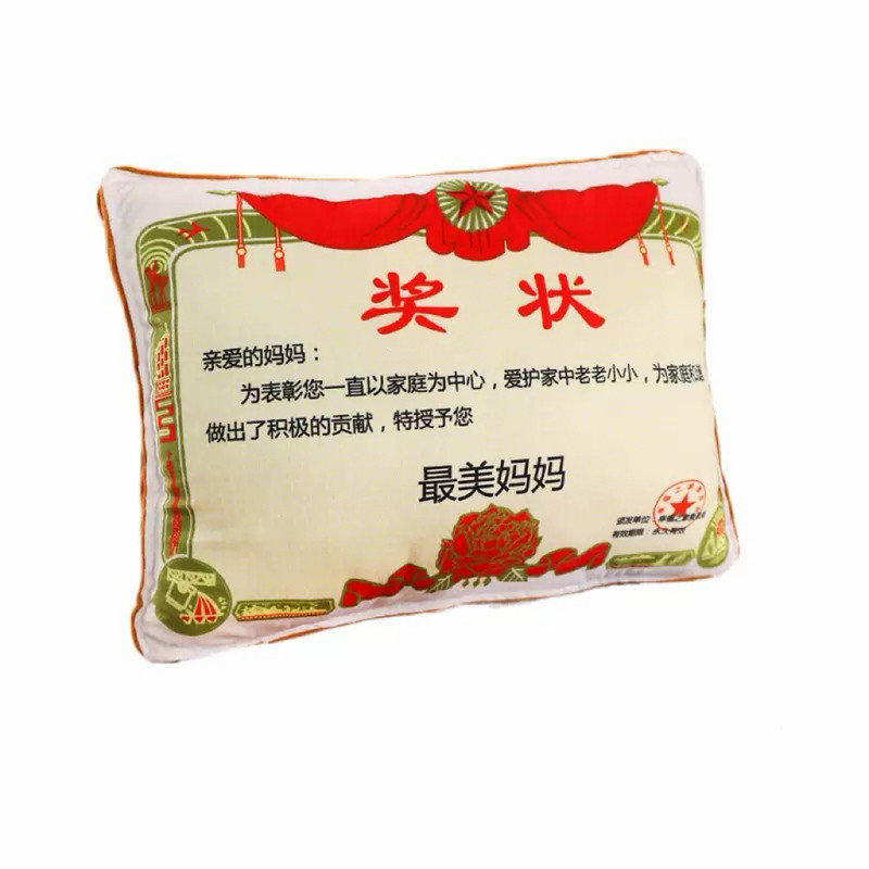 教师节定制奖状抱枕头被子老公婆七夕节送男女朋友浪漫的生日礼物