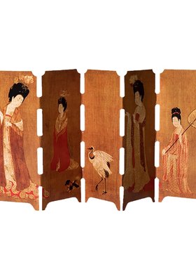 中国风迷你桌面屏风摆件