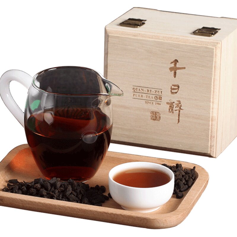 千日醉茶化石 糯米香普洱茶碎银子黑珍珠普洱茶熟茶包邮250克