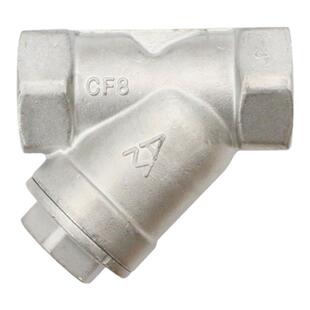 埃美柯304不锈钢Y型过滤器8606加厚内丝排污过滤自来水滤水阀总管