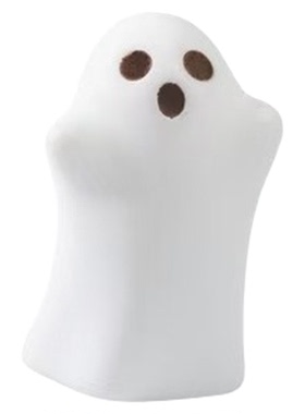 可爱白色小幽灵公仔桌面造景摆件