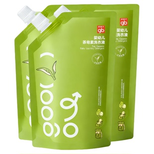 gb好孩子茶皂素洗衣液宝宝婴儿专用衣物抑菌新生儿高倍浓缩洗衣液