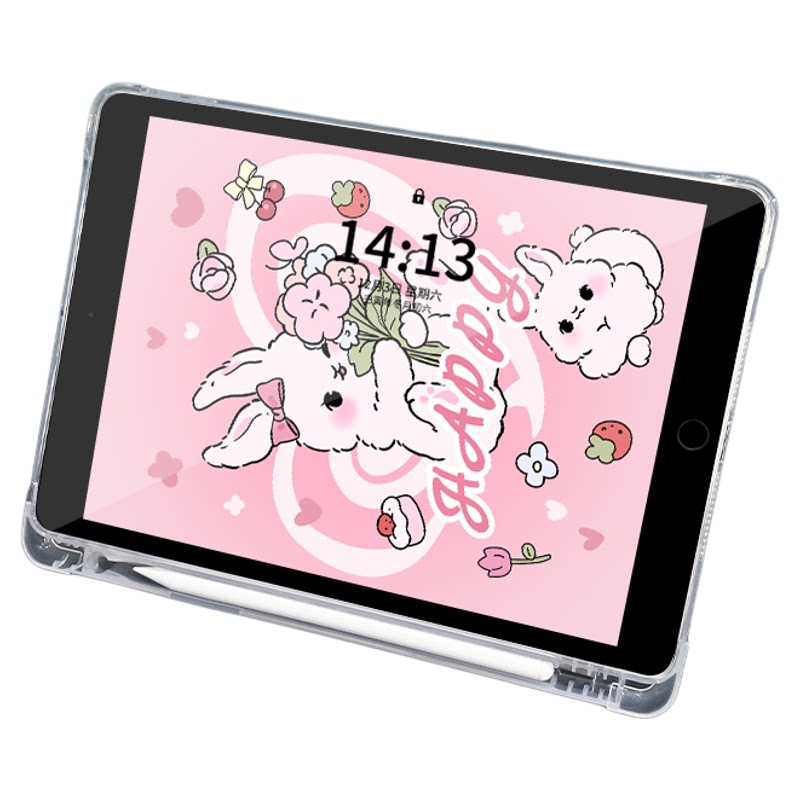 适用于ipad三折硅胶保护壳防摔