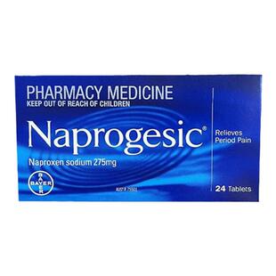 新西兰药房澳洲Naprogesic拜耳痛经小蓝片姨妈痛缓释止痛药24粒
