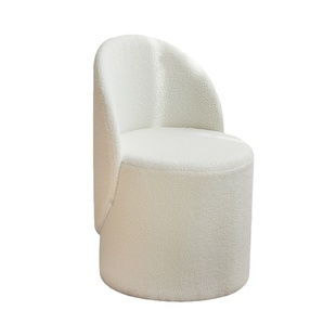 法式轻奢主卧室高级感化妆凳网红靠背梳妆台椅子女生单人小型沙发