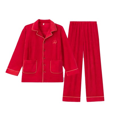 海岛绒本命年结婚新婚情侣睡衣