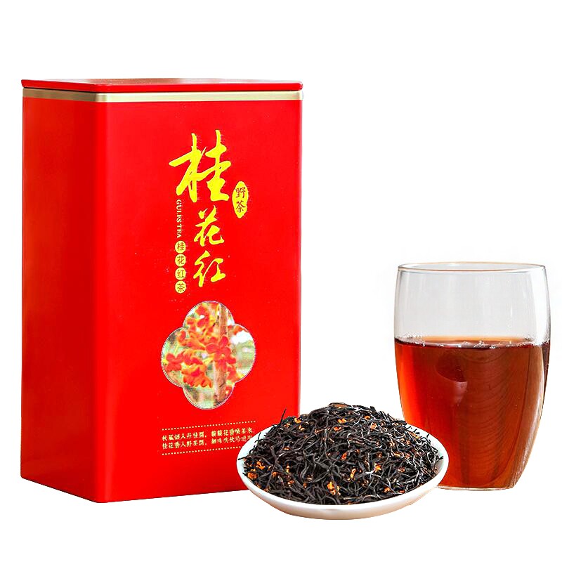 浓香桂花红茶250g罐装