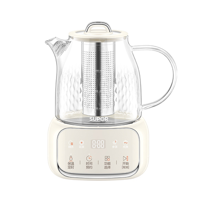 苏泊尔全玻璃恒温养生壶家用多功能烧水壶办公室煮茶热水壶
