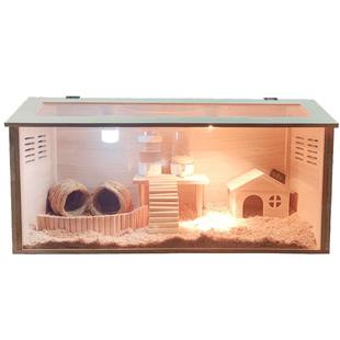 实木芦丁鸡饲养箱卢丁专用育雏恒温箱宠物养殖仓鼠笼子小房子别墅