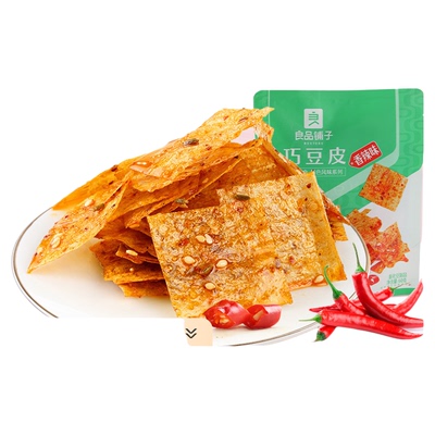 【79元任选15件】良品铺子巧豆皮香辣味60g辣皮自选零食