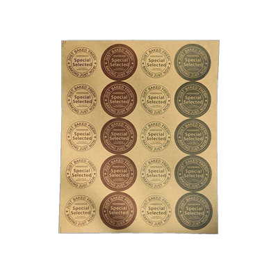 信封封口不干胶复古英文圆形贴纸