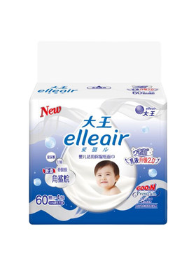 大王elleair保湿纸面巾60抽*4包