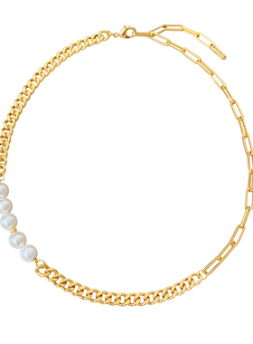 CHICWANG铜镀金时髦款式女性拼接