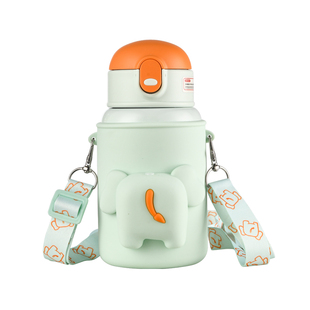 316儿童保温杯男女学生专用幼儿园水杯子外出便携吸管水壶内胆