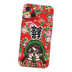 东北大花手机壳适用华为pura80大花袄nova14花棉袄mate70pro秋冬p60红色50新年40女款30/13/12/11荣耀300/200