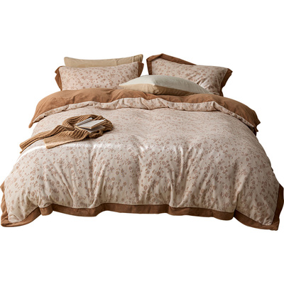 BERKSHIRE保暖雕花绒床品四件套