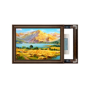 美式电表箱装饰画梵高丰收手绘油画配电箱电闸盒遮挡挂画山水新款