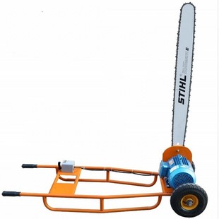 电锯三相380V大型圆木锯断机轮式台锯机械原木断料机断木锯段料机