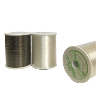 日本富士克/法式刺绣黑白透明线钩珠线 法绣专用透明 钩珠线500m