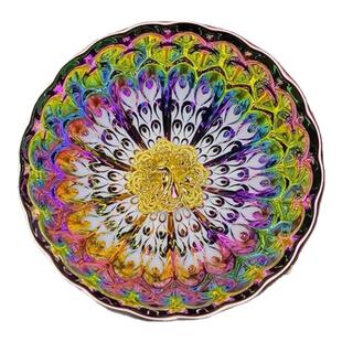 七彩茶杯主人杯七彩孔雀杯开窑主人杯窑变茶杯金莲花主人茶杯