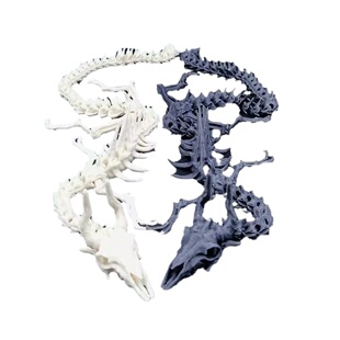 骸骨龙3D打印古骨龙鱼骨鱼缸摆件饰品景观造景手工艺茶道关节可动