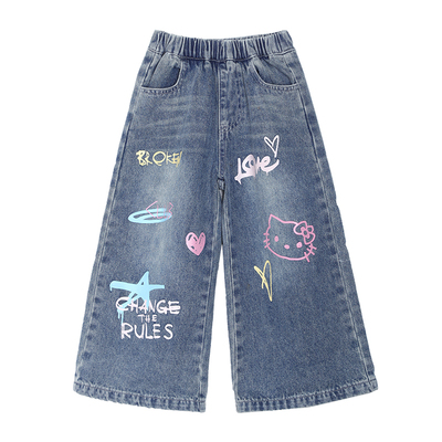 小O宝Okids童装女宝宝牛仔裤时髦