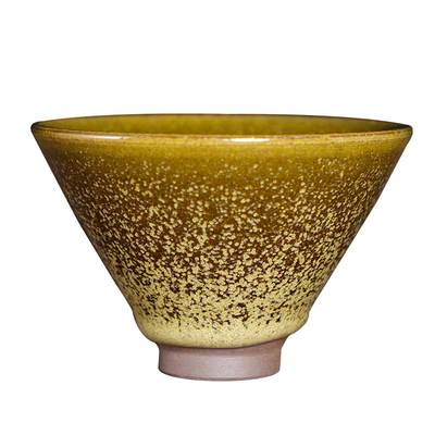 花月夜建盏茶杯纯手工家用主人杯