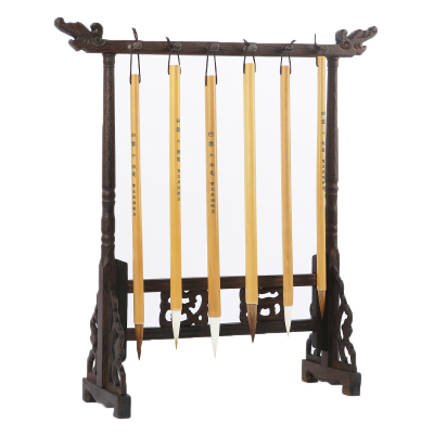 曹友泉大白云毛笔套装初学者羊毫狼毫兼毫毛笔大号学生书法国画笔