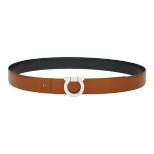 【季末折扣】FERRAGAMO菲拉格慕男士双面Gancini固定皮带3.5CM宽