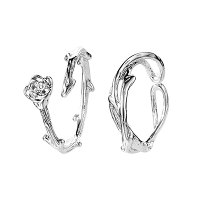 章昊同款两件套戒指可调节