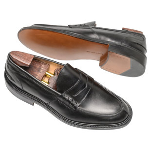 英国Trickers手工皮鞋商务休闲暴风雨沿条loafer便士乐福套脚鞋男