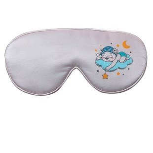 【儿童专用】双面真丝眼罩宝宝睡眠小孩幼儿园午休3-12岁蚕丝填充