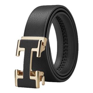 保罗真皮男皮带2025新款纯牛皮腰带自动扣商务休闲年轻人裤带男款