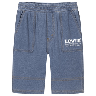 【商场同款】李维斯童装男童短裤梭织牛仔裤2025夏季大童五分裤子