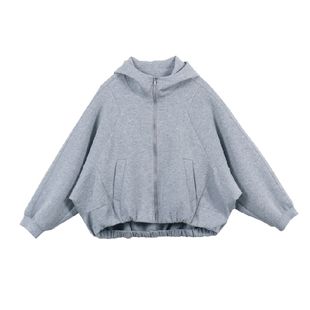 Jane express/简表达极简风独立剪裁连肩袖百搭外套上衣CWT62003