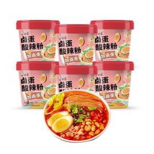 白象卤蛋酸辣粉桶装正宗整箱川渝粉丝夜宵米线速食食品免煮即食香