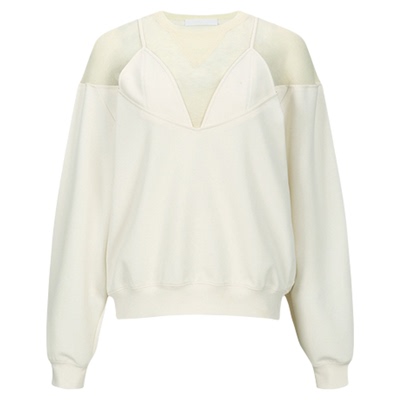 YCH优雅纯色蕾丝上衣