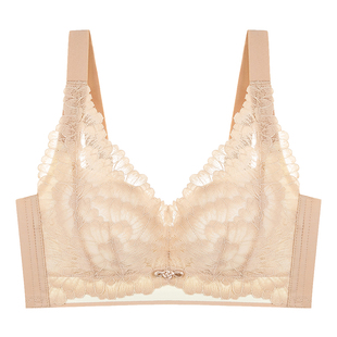 内衣女小胸平胸聚拢显大加厚3cm手掌杯上托收副乳无钢圈厚款文胸